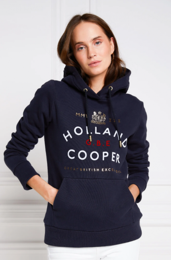 Hoodie dengan Logo Berbahan Flocking